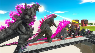 EVOLUTION of NEW SUPER GODZILLA EVOLVED Size Comparison VS Team ICE KING GHIDORAH + GIGAN + KONG