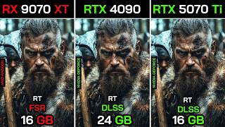 Rtx 9070 Xt Vs Rtx 5070 Ti Vs Rtx 4090 Ryzen 7 9800X3D Test In 8 Games