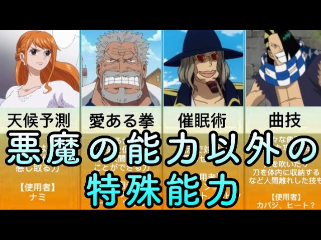 ワンピース 悪魔の実ビジュアル図鑑 One Piece Devil Fruit Images Youtube