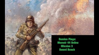 Damien Plays: Memoir '44 Online Mission 3: Sword Beach (Axis)
