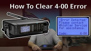 Whistler Group - How To Clear 4-00 Error From Your Whistler Group Scanner