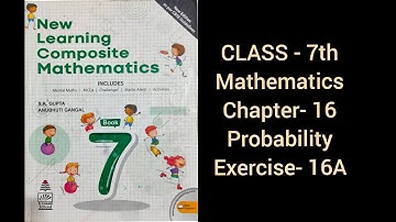 CLASS-7th, math, exercise -16A, Probability, CBSE solutions
