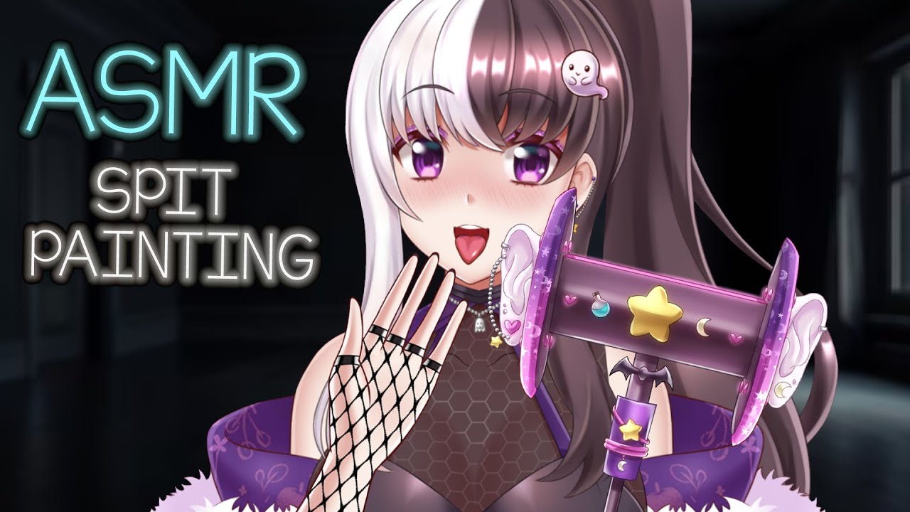 ASMR ESPAÑOL SPIT PAINTING PARA RELAJARSE 👄 | JazminVT ASMR