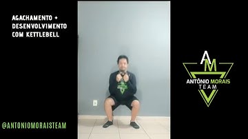 Agachamento + Desenvolvimento com Kettlebell