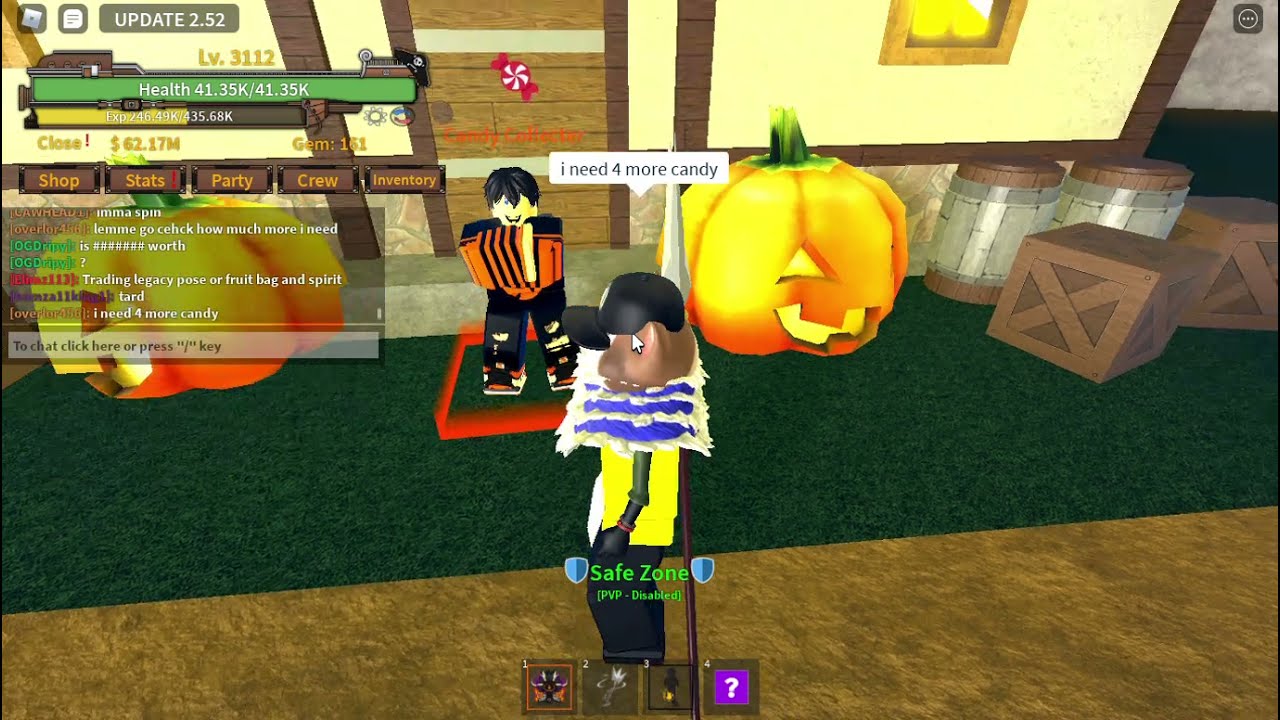 Getting pumpkin smasher II King's Legacy YouTube