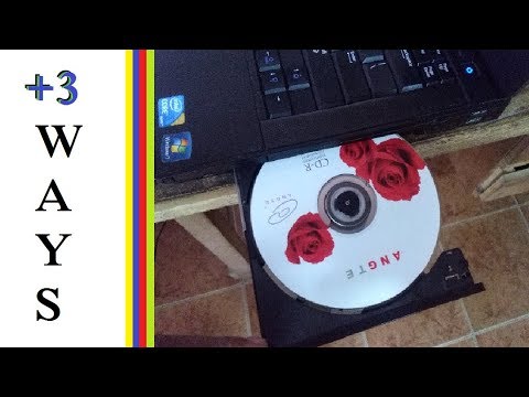 How to Insert and Eject CD/ DVD to the Laptop Computer in Stuck Problem | +3 Ways!