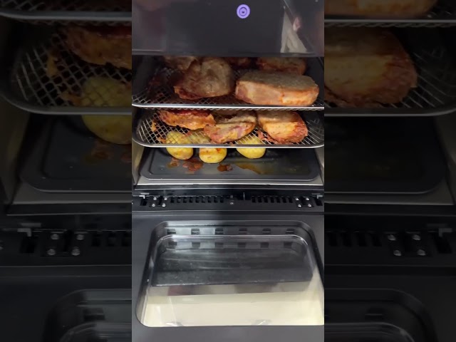 Lombo assado com batatas na Air Fry (Airfryer) Oven Philco PFR2200P. Perfeita! class=