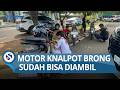 Setelah Hampir 2 Pekan Ditahan di Polres Tuban, Motor Hasil Razia Knalpot Brong Sudah Bisa Diambil