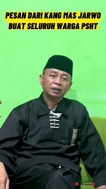 PESAN PENTING MAS JARWO UNTUK WARGA PSHT #shorts