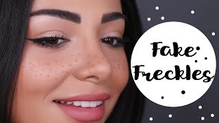 How to Fake Freckles With Maram | طريقة رسم النمش على الوجه مع مرام