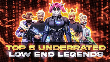 Top 5 Most Underrated Low end Free Fire Mobile Players  | Free Fire Best Underrated Players