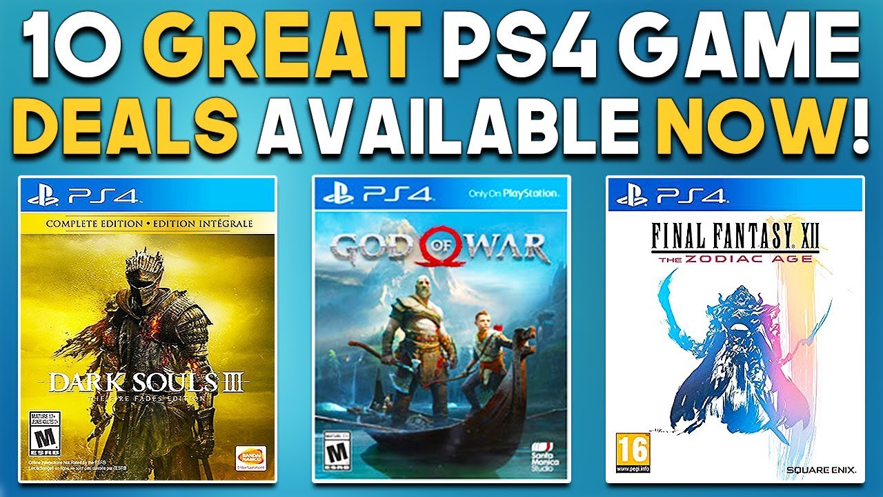 10 GREAT PS4 Game Deals Available NOW! YouTube