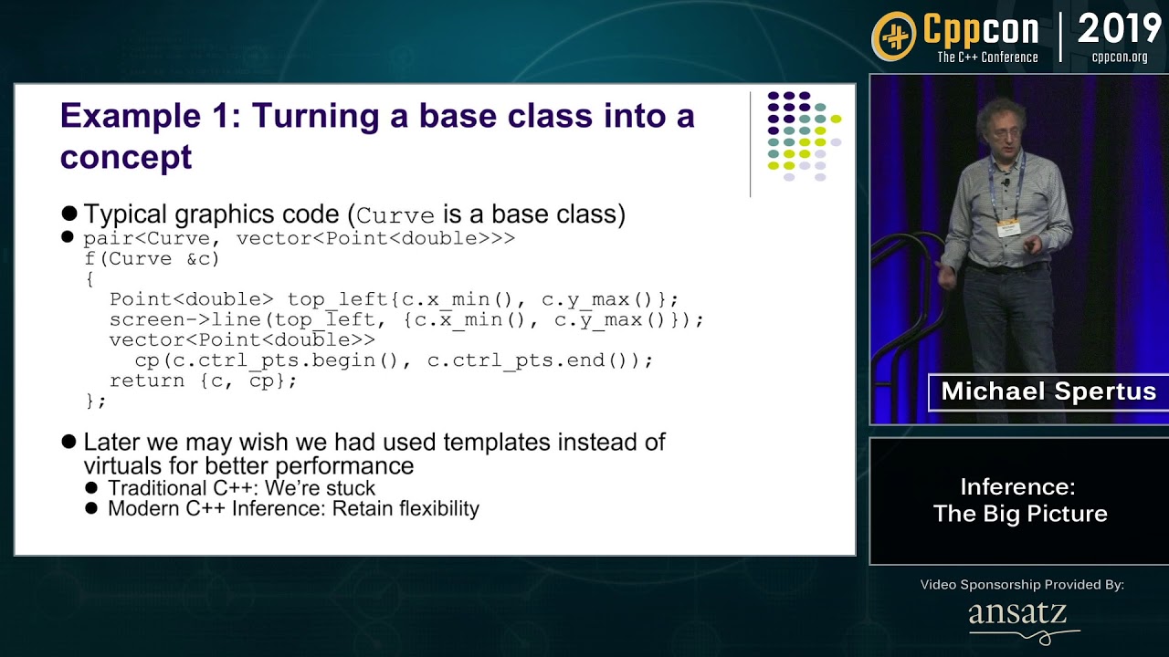 Inference in C++: The big picture - Michael Spertus - CppCon 2019 - YouTube