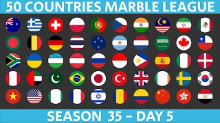 50 Countries Marble Race League Season 35 Day 5/10 Marble Race in Algodoo