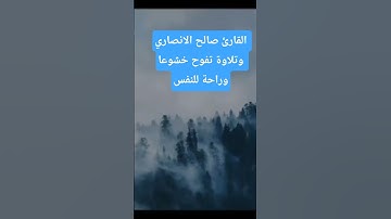 تلاوة تريح البال للقارئ صالح الانصاري