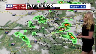 Spotty storms possible Friday, First Alert Weather Day Sunday