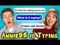 TEENS READ ANNIE96 IS TYPING... Creepiest Texts Ever React
