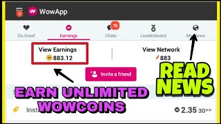 How To Read News on WowApp And Earn Wow Coins screenshot 1