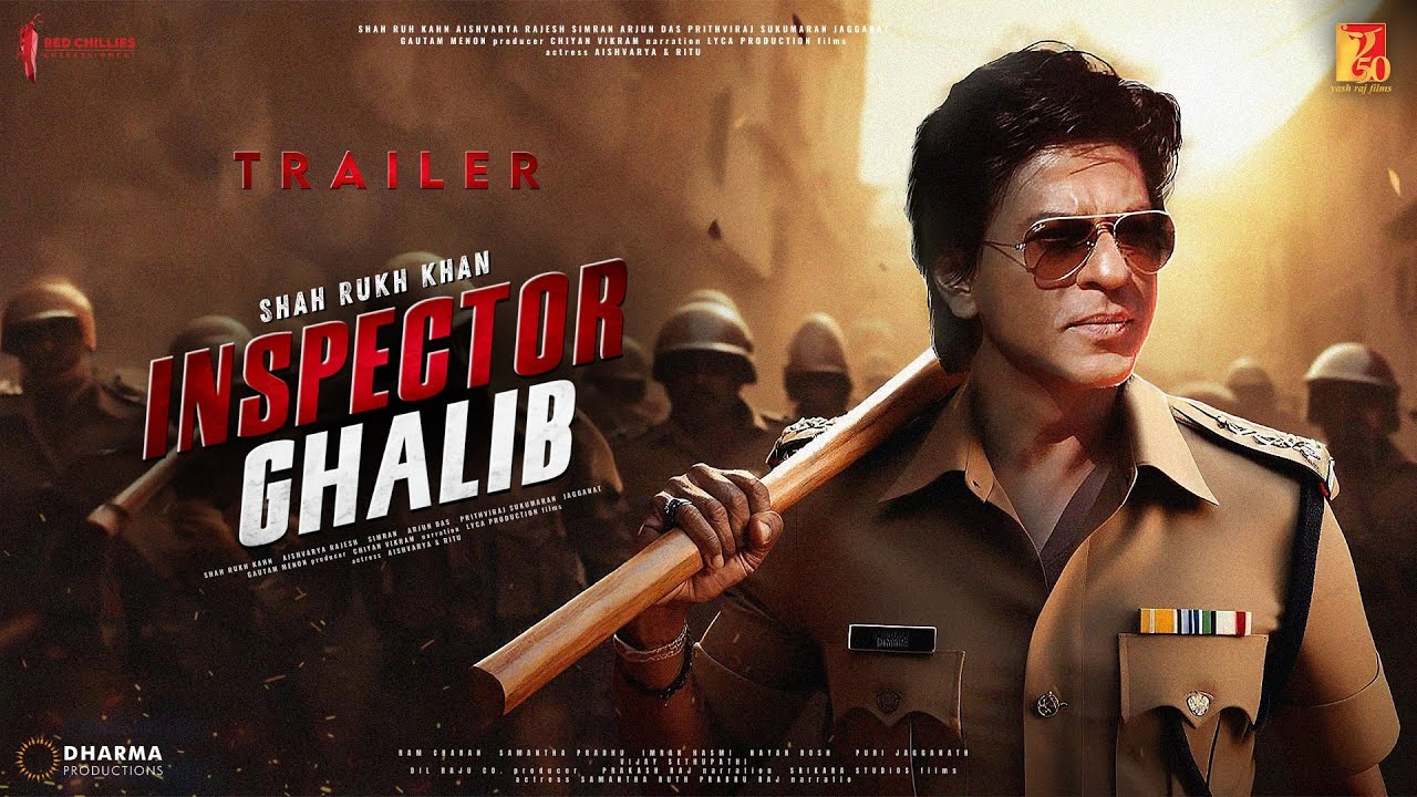 Inspector Ghalib   Trailer  Shah Rukh Khan  Madhur Bhandarkar  Shraddha Kapoor  Nayanthara Film