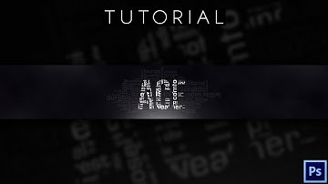 Abstract Word YouTube Banner  | Tutorial | Photoshop CC