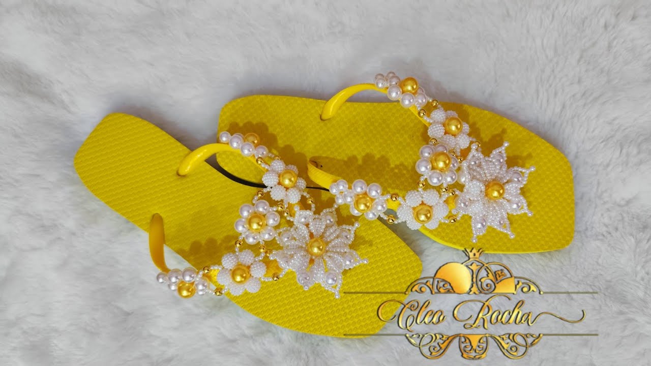COMO FAZER UM LINDO CHINELO PARA PRIMAVERA#primavera #compartilhe