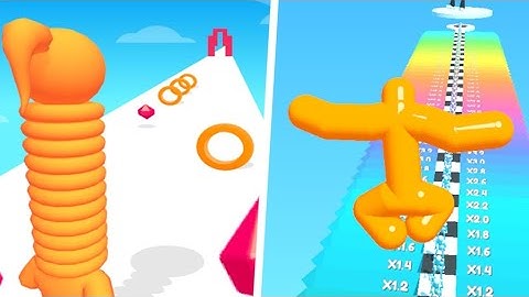 looking good long neck run vs tall man run level Android ios gameplay adventure walkthrough