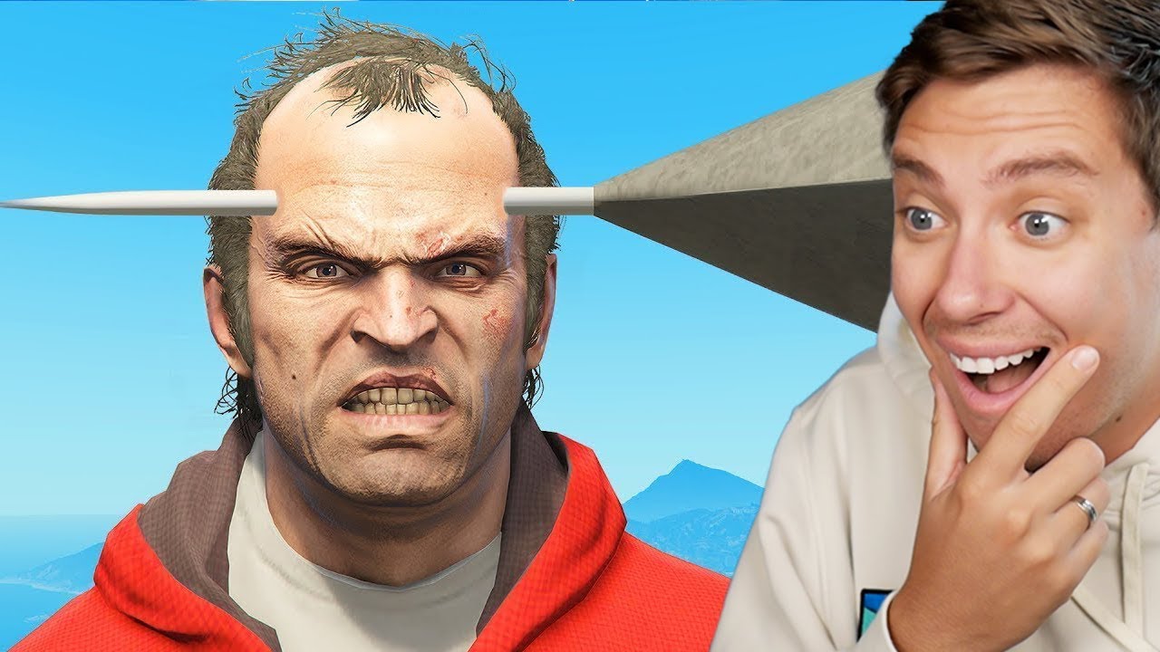 Реакция на 500 самых смешных моментов GTA 5