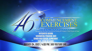 GRADUATION PROGRAM 2021 - SHS DEPARTMENT (GAS, STEM, HE, MVA) - August 24, 2021 @ 4:00pm