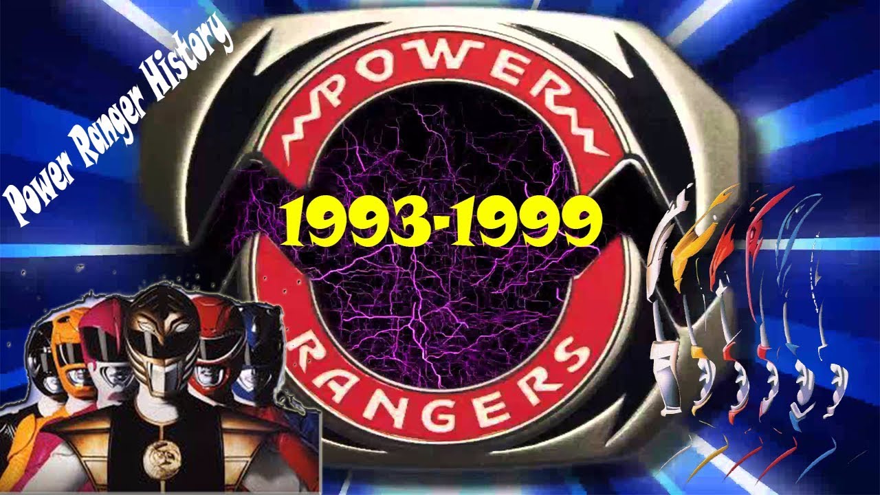 Power ranger history from 1993 - 1999 
