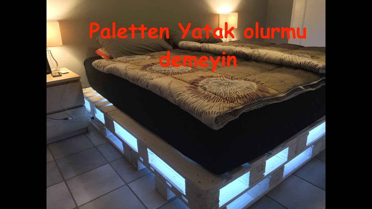 Paletten Yatak nasil yapilir YouTube