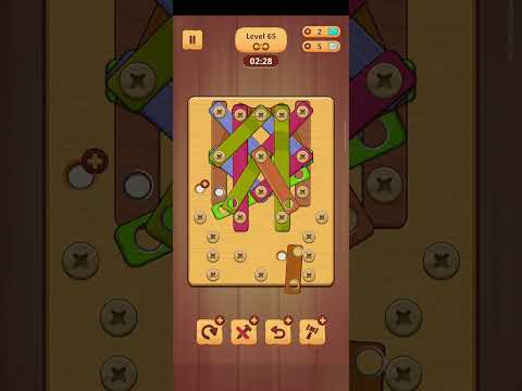 This level will blow your mind 🧠😱.... ( wood Nuts and Bolt puzzle level 65🎯😱)