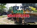 Road Gravelling in Parville-Hoa Prk.4 Bongbong Brgy. Mudiang Operating Heavy Equipment