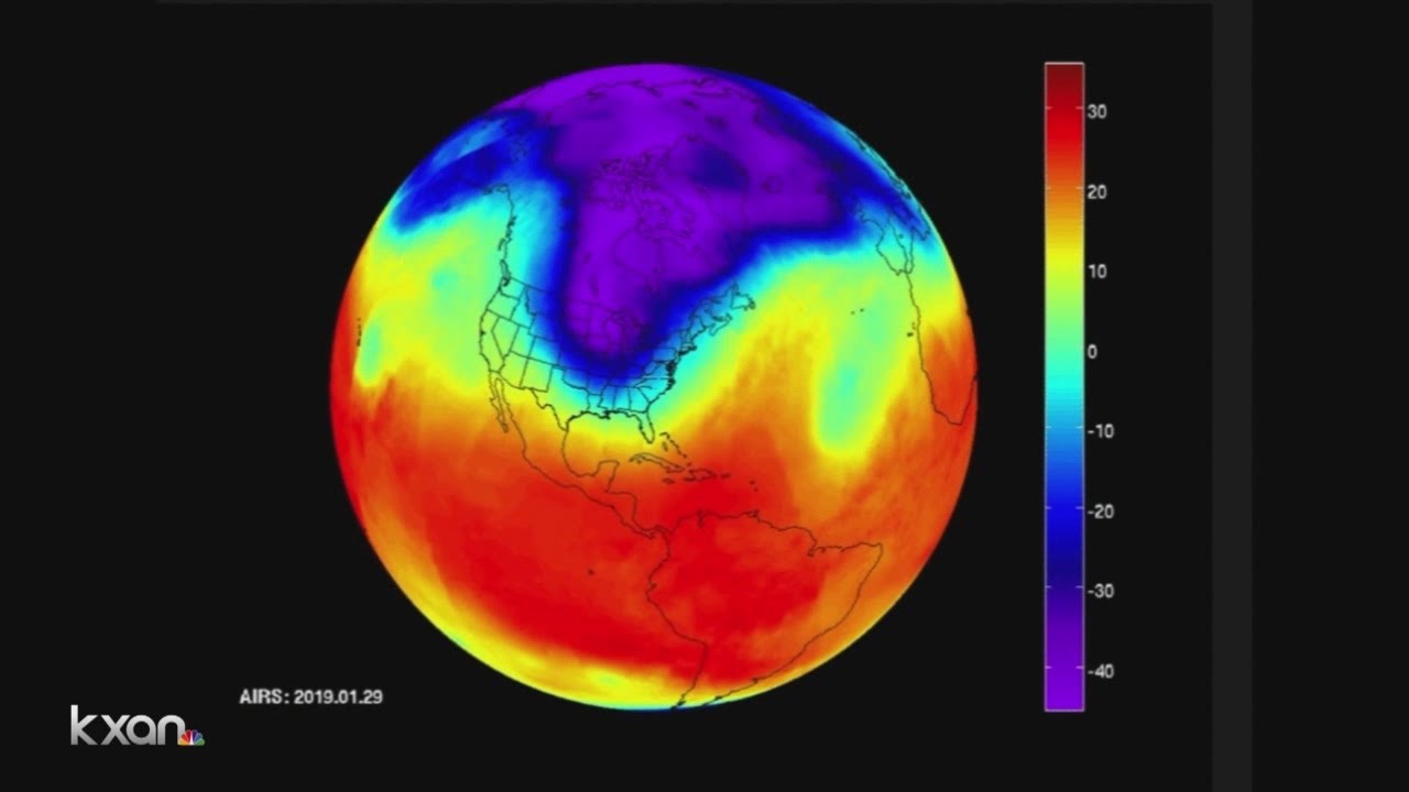 NASA infrared video of Polar Vortex