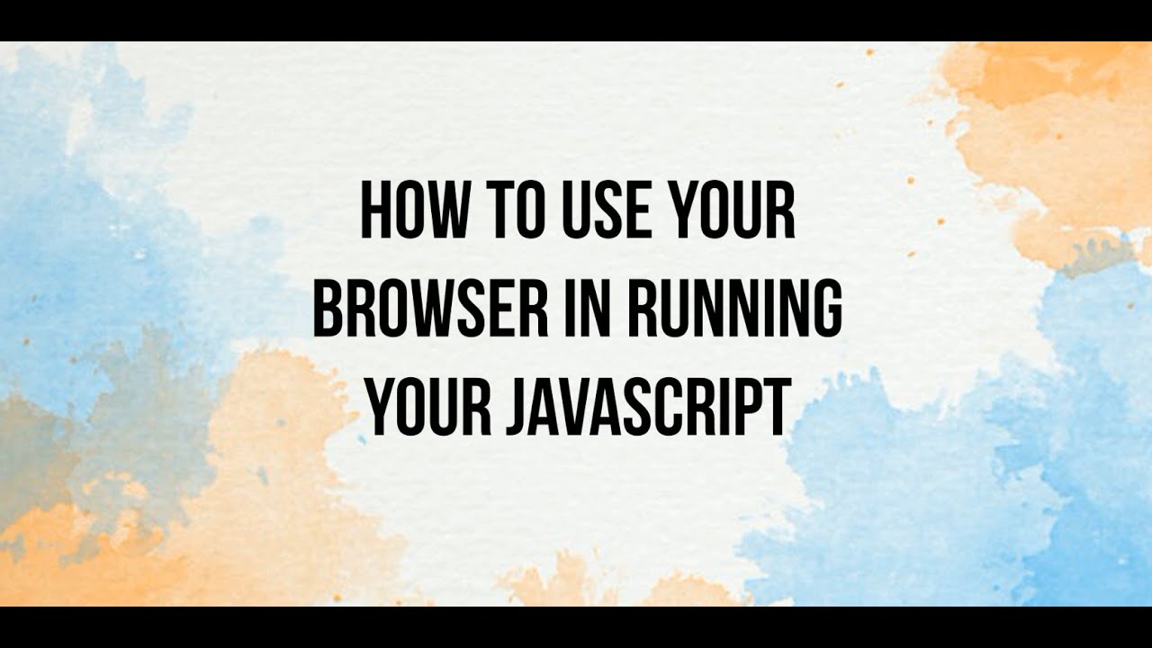 Add Javascript to your browser console - YouTube