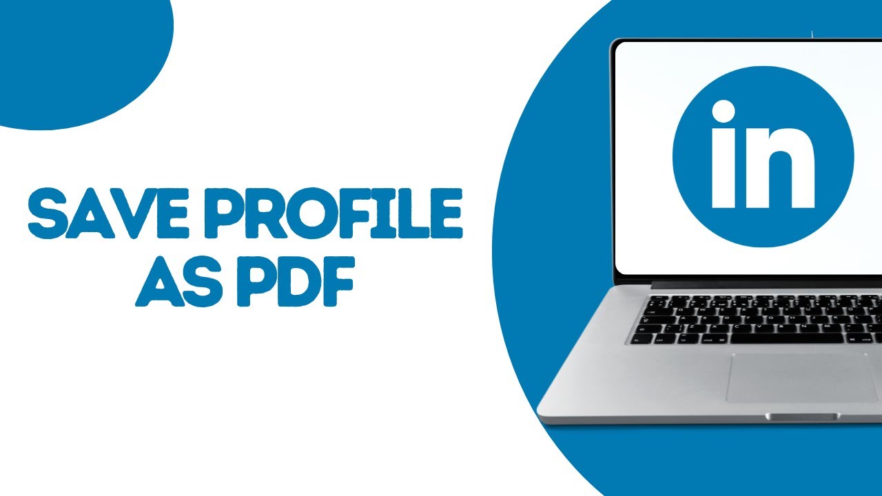 How to download a LinkedIn profile as a PDF ? - YouTube