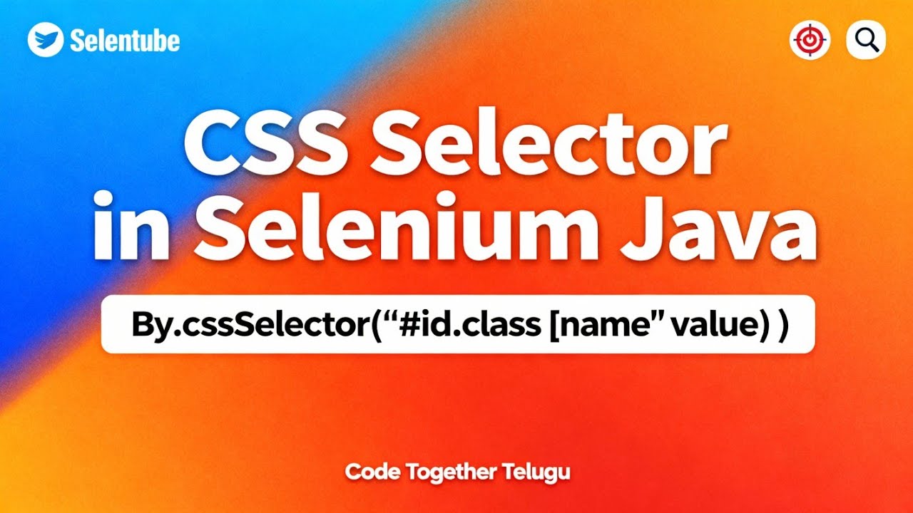 Selenium with Java #locators Part#2 - YouTube