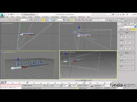 3ds Max 2015 Essential Training #101  keys timeline