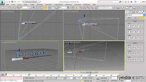 3ds Max 2015 Essential Training #101  keys timeline