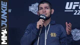 UFC 229: Khabib Nurmagomedov post fight press conference