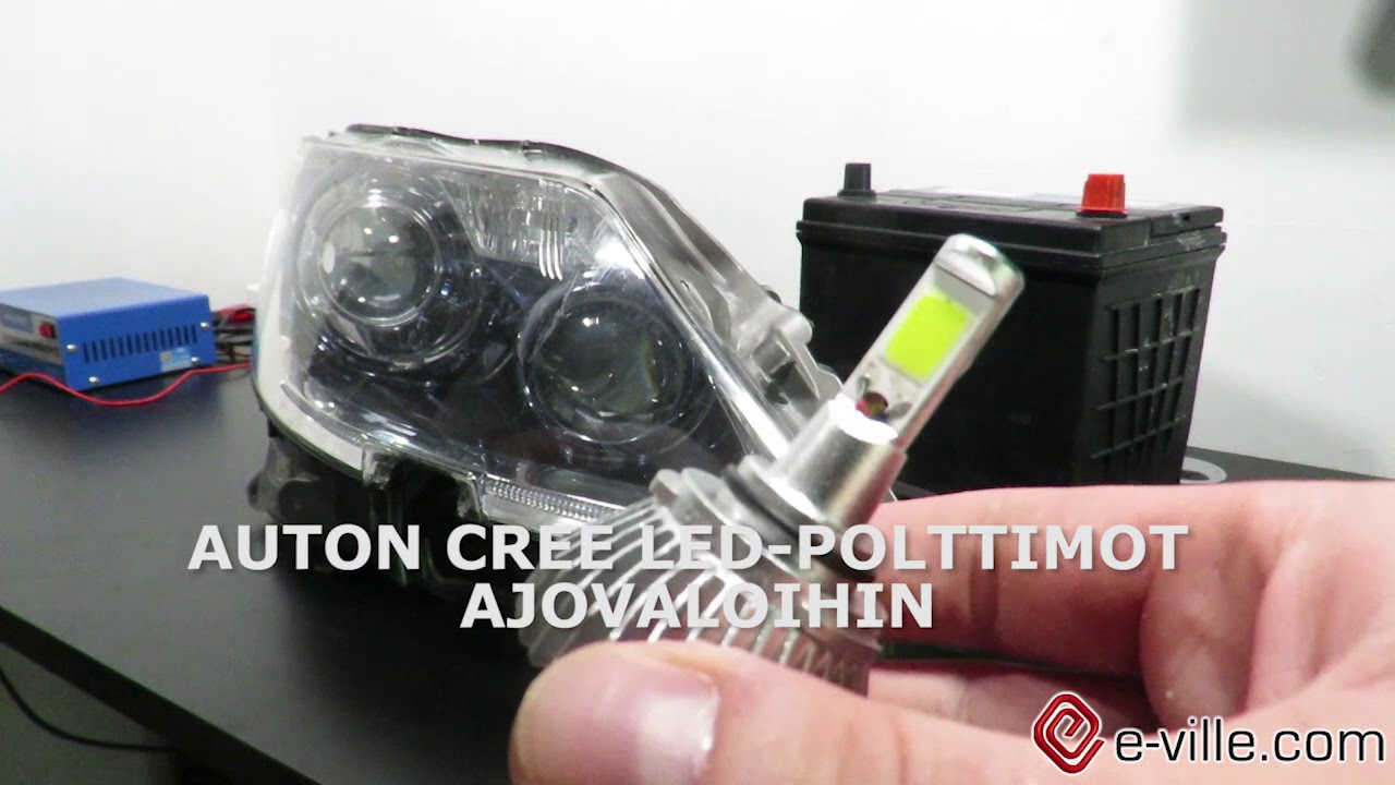 LED-polttimot auton ajovaloihin - YouTube