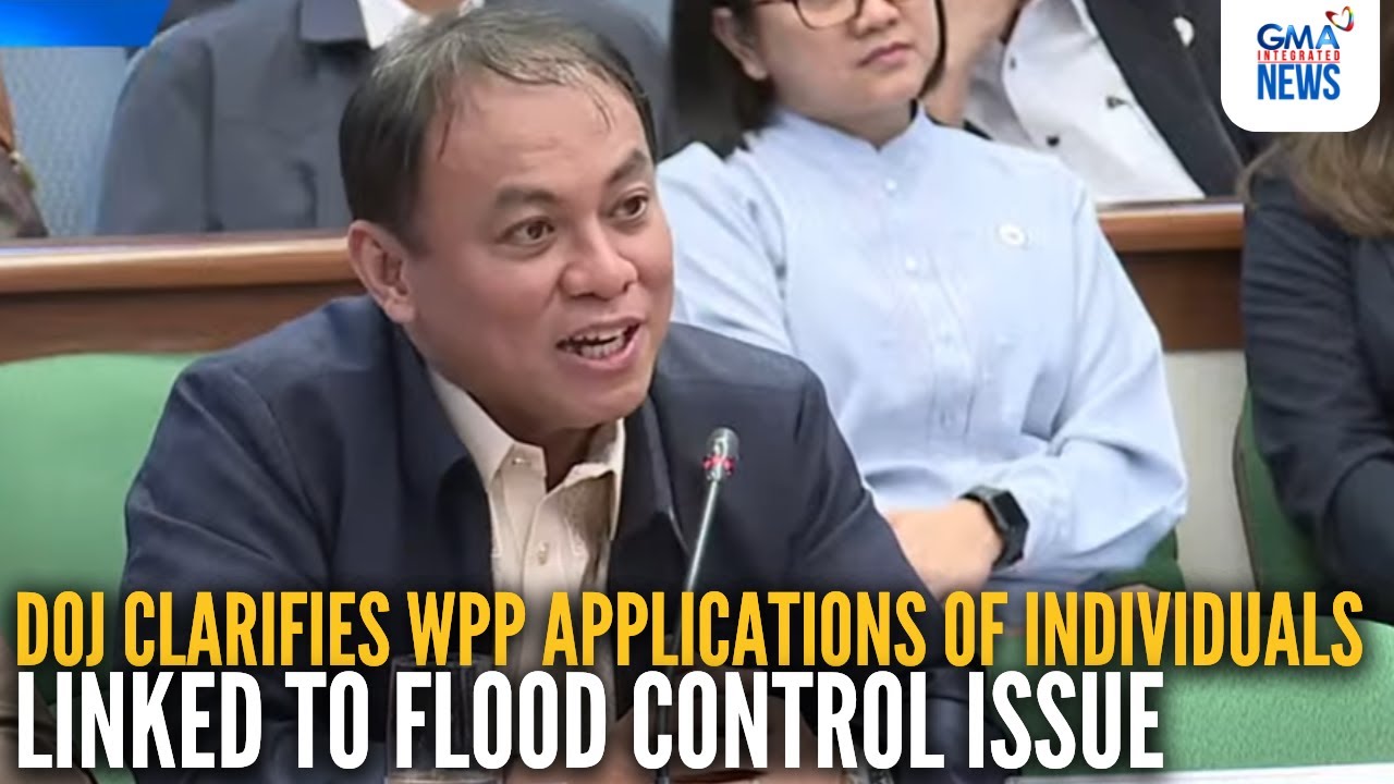 DOJ clarifies WPP applications of individuals linked to flood control issue | GMA Integrated News