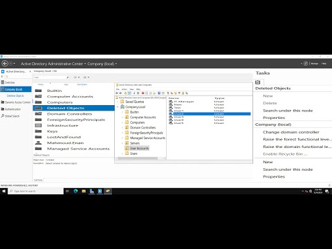 How to Enable Active Directory Recycle Bin to Restore Deleted User Accounts on Windows Server 2022