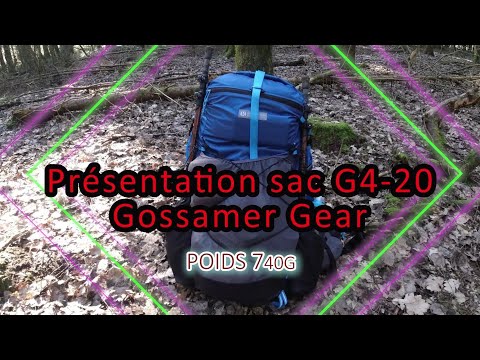 Présentation sac G4 20 Gossamer Gear