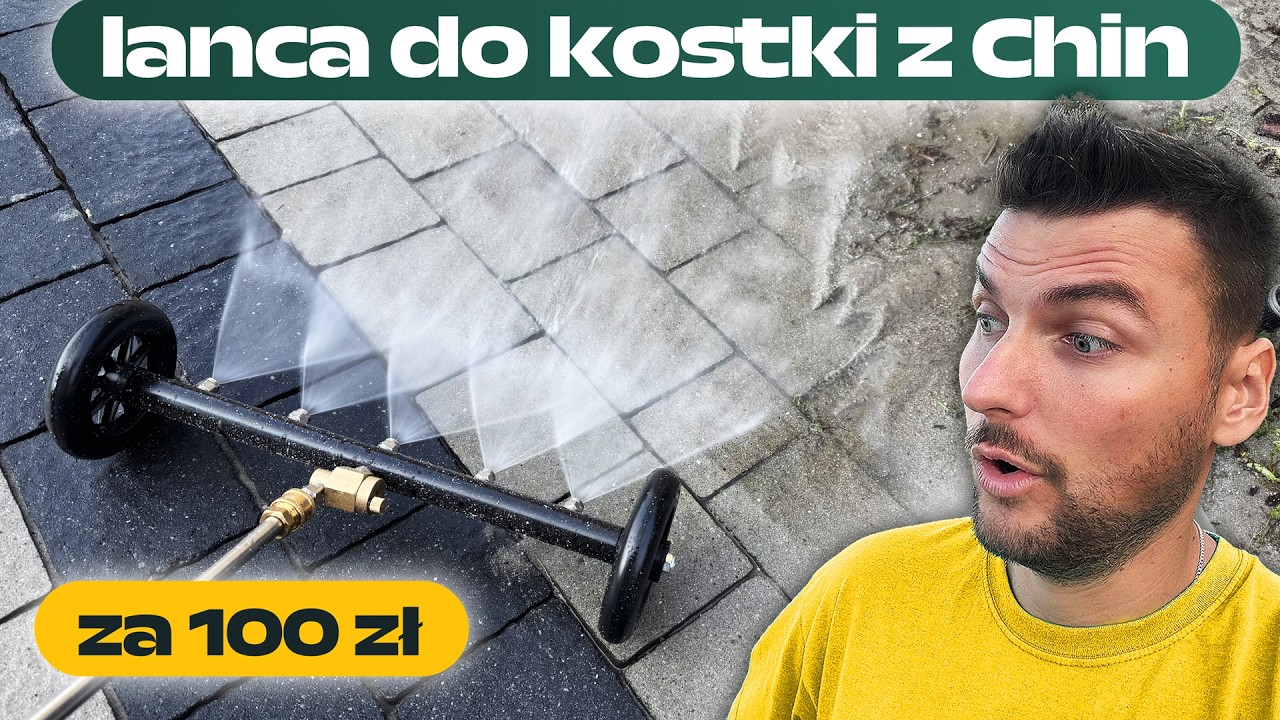 CO POTRAFI CHIŃSKA MYJKA?  Czyszczenie polbruku z mchu Kraków | DOMINIK MALUJE