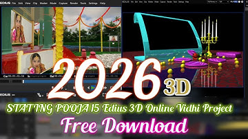 STARTING POOJA 15 Edius 3D Online Vidhi Project Free Download 2026 ! Edius 3D Project ! jp ai edit !