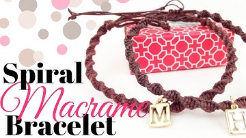 DIY Macrame Spiral Bracelet for Couples or BFFs