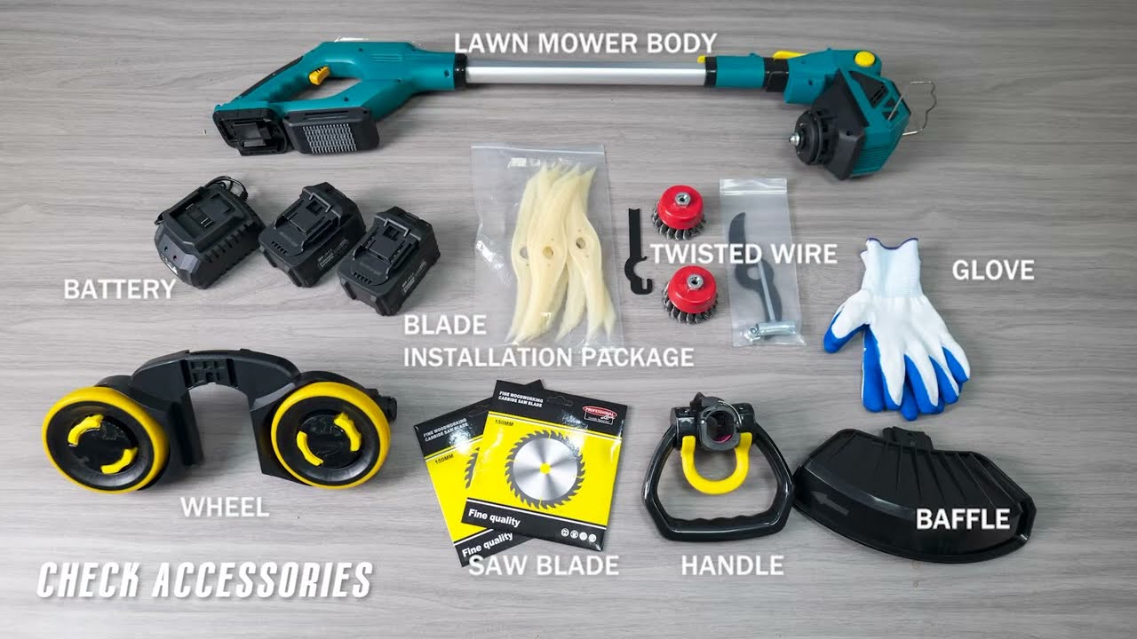 21D-C4820 Brushless Electric Lawn Mower Unboxing and Installation Guide