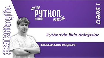 Online Python Dərsləri Kampı | Dərs 1 | Python