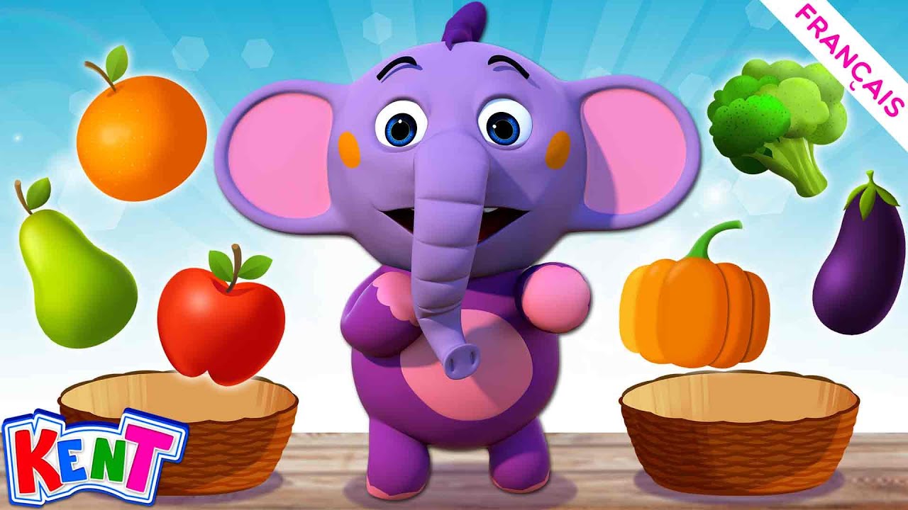 Apprenez les légumes 🫑 et les fruits🍎 avec Kent | Dessin animé | Bébé Kent