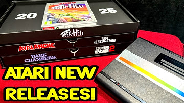 Atari New Releases for the 2600+/7800+ Unboxing & Gameplay